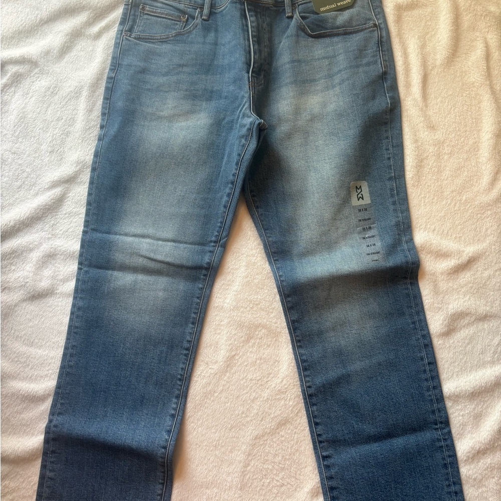 Men's Mutual Weave Blue Jeans NWT